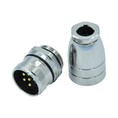China 6 - 19 Pin M23 Connector Panel Mount Connector Square Circular Waterproof for sale