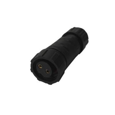 China UCU Circular Plastic Connectors Electrical IP68 2 Pin Female Plastic Connector for sale