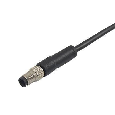 China IP67 cable automotriz del sensor de Pin Male Shielded Molding Connector M5 del conector 3 en venta
