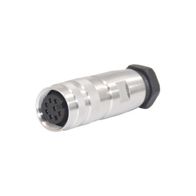 China Waterproof IP67 M16 Female Connector Female Shielded Metal Assembly Type for sale