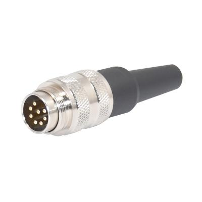 China Amphenol C091 8pin Waterproof Power Male Cable Plug Connector for sale