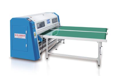 China 7 Inch Touch Screen Quilted Fabric Mattress Cutting Machine 80Mm Thickness for sale