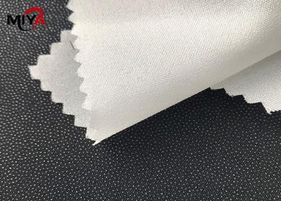 China Elastic 41gsm 100 Percent Polyester Woven Fusible Interlining for sale