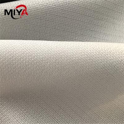 China 75gsm 150cm PES Double Dot Woven Fusible Interlining for sale