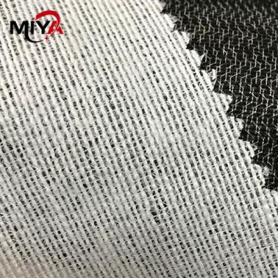 China White 150gsm Polyester Woven Fusible Interlining for sale