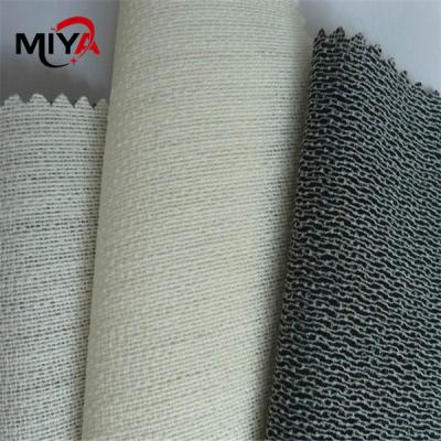 China Jacket 40x120D Elastic 120gsm Knitted Fusible Interlining for sale