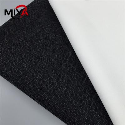 China Garment 100% Polyester Woven Fusible Interlining Plain Weave for sale