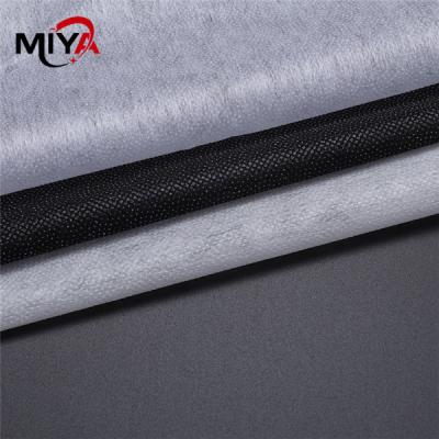 China Microdot Polyamide Adhesive Non Woven Fusible Interlining 100% Polyester for sale