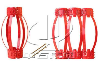 China Single Crest Bow Spring Centralizer / Drill Pipe Centralizer Hinged Type for sale
