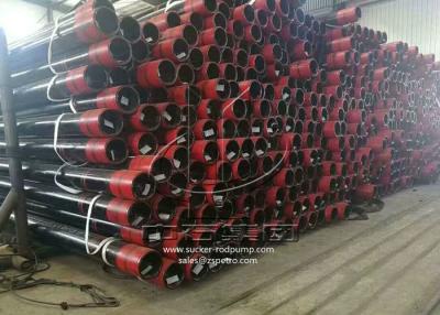 China La perforación petrolífera de acero del tubo de la cubierta inconsútil del grado de K55 J55 instala tubos forma redonda laminada en caliente: en venta
