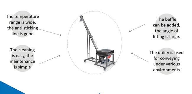 PE Hose Screw Feeder Conveyor - Installation Example
