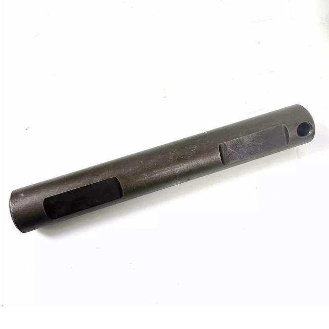 Custom metal spline shaft and differential kit - manufacturing close-up