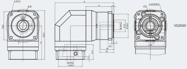 VGZK60 planetary gearbox