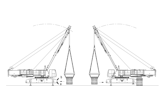 Crawler frame self-installation schematic diagram