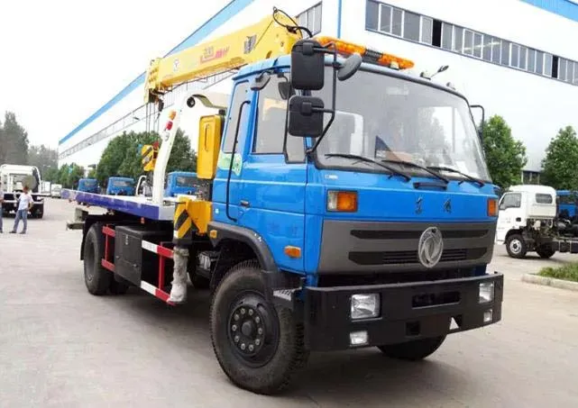 Dongfeng Recovery Towing Trucks Road Accident Rescue Truck with 8t Crane 360degree Rotation Wrecker Tow Truck