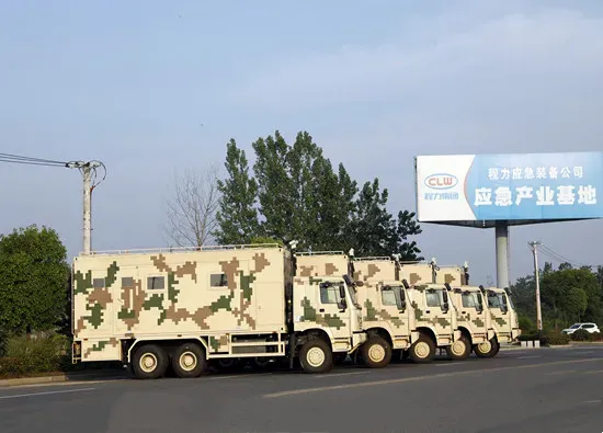 Iisuzu Hino HOWO Uav Drone Emergency Support Vehicle Fixed Wing Uav Transportation Truck