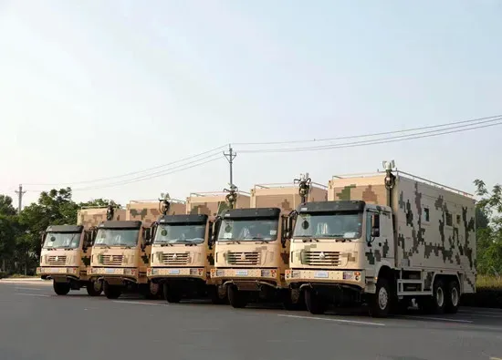 Iisuzu Hino HOWO Uav Drone Emergency Support Vehicle Fixed Wing Uav Transportation Truck