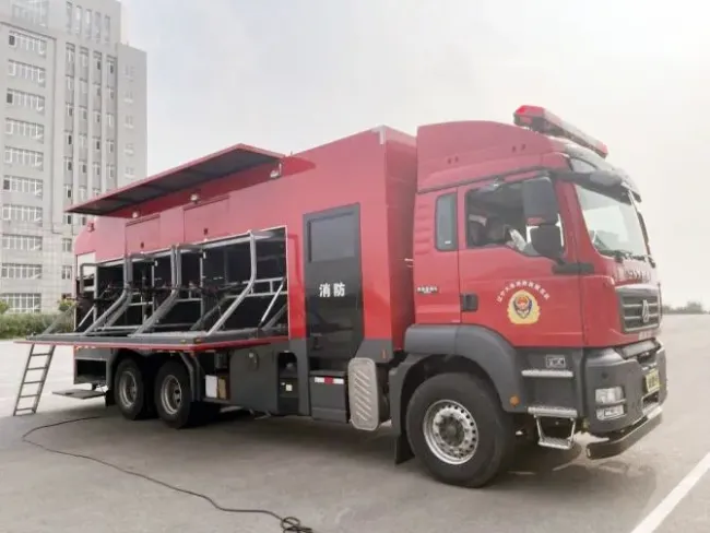 Iisuzu Hino HOWO Uav Drone Emergency Support Vehicle Fixed Wing Uav Transportation Truck