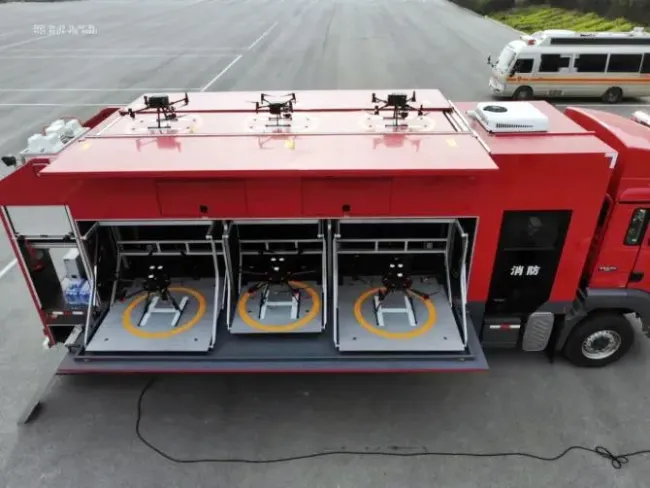 Iisuzu Hino HOWO Uav Drone Emergency Support Vehicle Fixed Wing Uav Transportation Truck