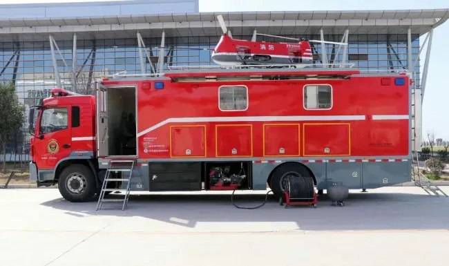 Iisuzu Hino HOWO Uav Drone Emergency Support Vehicle Fixed Wing Uav Transportation Truck