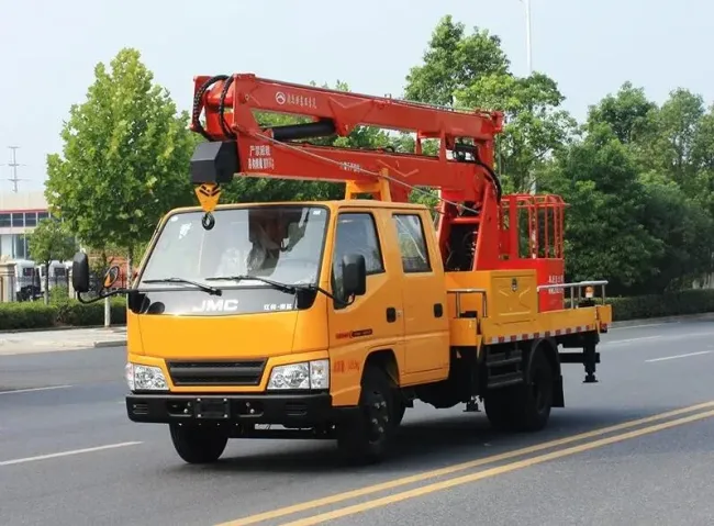 China 18m/20m/22m Pick up Truck Articulated Boom Lift Cherry Picker High Altitude Operation Working Truck Aerial Work Platform Truck