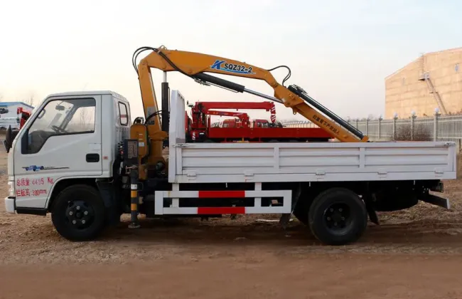 Jmc/JAC 2ton 3tons Mini Truck Crane with Knuckle Folding Arm Crane