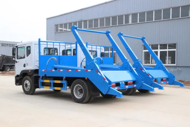 10cbm Dongfeng Refuse Rubbish Collection Truck Swing Arm Container Garbage Trucks