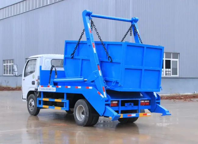 Dongfeng 6 Cubic Swing Arm Roll Garbage Truck 4X2 Refuse Collection Garbage Collection Vehicle