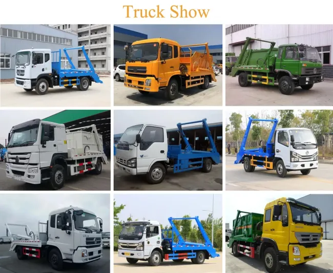 Dongfeng 6 Cubic Swing Arm Roll Garbage Truck 4X2 Refuse Collection Garbage Collection Vehicle