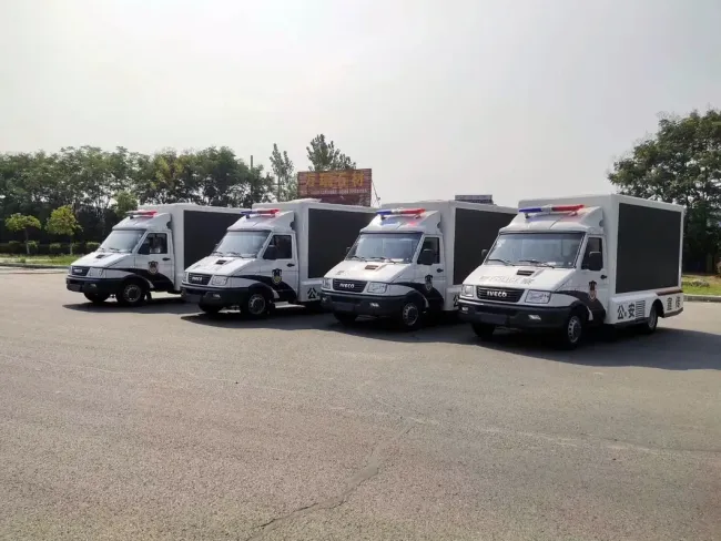 Chinese Truck LED Advertising Truck Three Sides Screen P6 P5 P4 Mobile Outdoor Full Color Billboard Truck for Publicity of Fire Safety and Government Culture