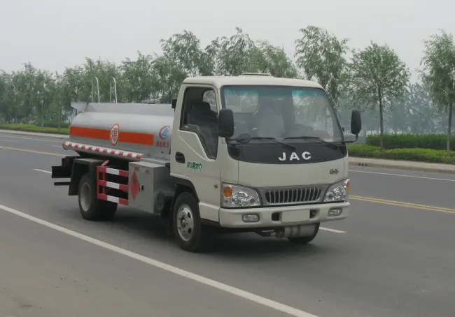 JAC 5m3 Fuel Delivery Tank Truck Pump Dispenser Diesel Gasoline Chemical Liquid Fuel Tank