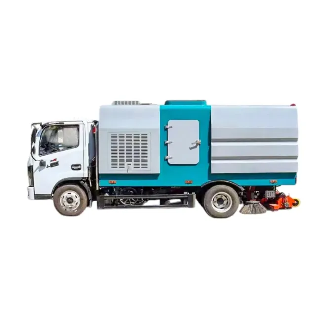 Dongfeng Road Sweeper Truck 6-Wheel 170HP 6X4 Road Street Washing and Sweeping Truck Mounted HOWO Road Sweeper Truck High Pressure Street Cleaning Vehicle