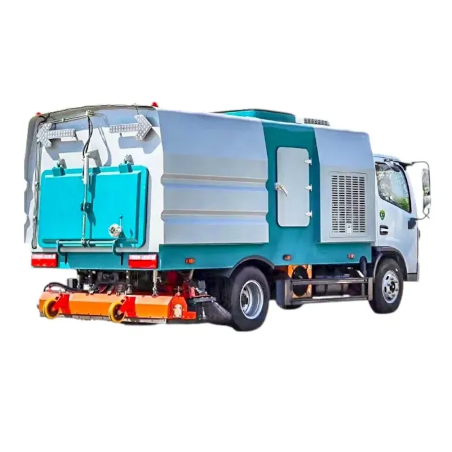 Dongfeng Road Sweeper Truck 6-Wheel 170HP 6X4 Road Street Washing and Sweeping Truck Mounted HOWO Road Sweeper Truck High Pressure Street Cleaning Vehicle