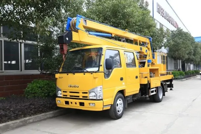 I-Suzu Double Row 14m 16m Aerial Lifting Truck for Cherry Picker