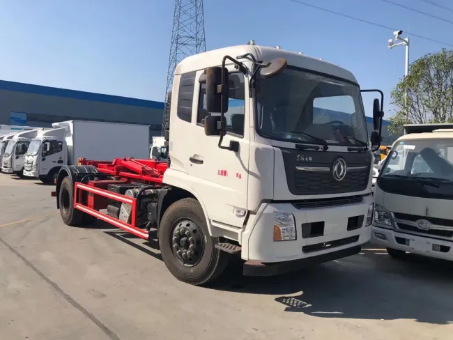 8-10 Cubic Meters Hook Swing Arm Garbage Truck