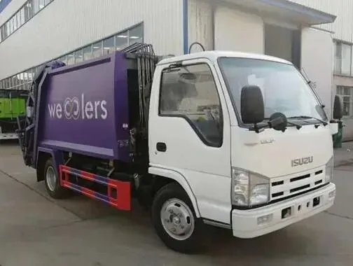 Diesel Fuel Type Rear Loader Garbage Compactor Truck 5cbm Mini Refuse Collector
