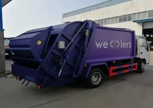 Diesel Fuel Type Rear Loader Garbage Compactor Truck 5cbm Mini Refuse Collector