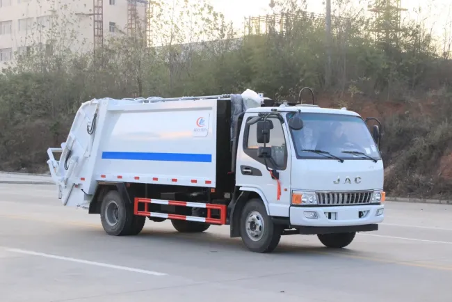 JAC 6cbm Compactor Garbage 5tons Waste Collection Rubbish Compressed Compactor Garbage Tanker Truck