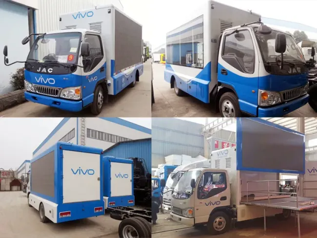 JAC Oudoor LED Screen Mobile LED Advertising Truck