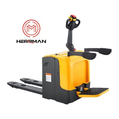 China 7km/H 2500KG Hydraulic Walkie Front Rider Pallet Jack for sale