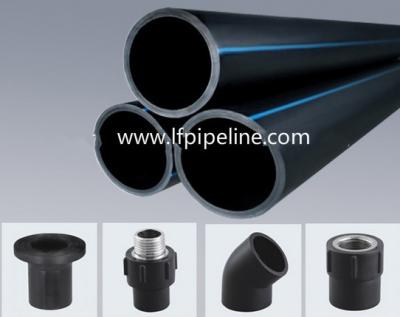 China Standard 0.4mpa 1mpa and 1.6mpa hdpe pipe and elbow fittings à venda