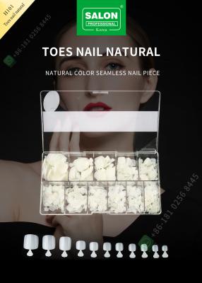 中国 Toes Nail Seamless Nail Piece Lady French Style Artificial False Nails Half Tips and Full Cover False Nail 販売のため