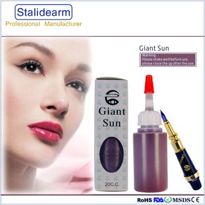 China GIANT SUN Semi Permanent Makeup Pigment / Original Tattoo Ink 20ml For Eyebrow Lip Tattoo for sale