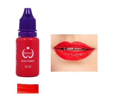 Chine Sourcil permanent d'approvisionnements de Microblading de maquillage de colorant de Biotouch de couleur rouge micro de colorant ombrageant Micropigmentation à vendre