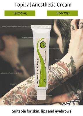China Skin Tattoo Numb Anesthetic Cream 10g For Body Wax en venta