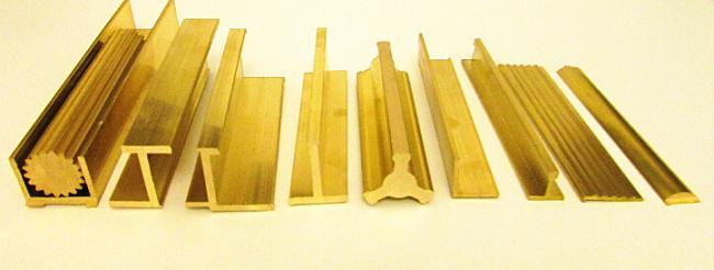 Copper Extruding T Sections To Decorate Door And Window Frame
