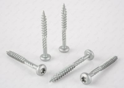 China Pan Head Self Tapping Screws For Particle Board Cabinets Kurnl On Shank T20 Bit for sale