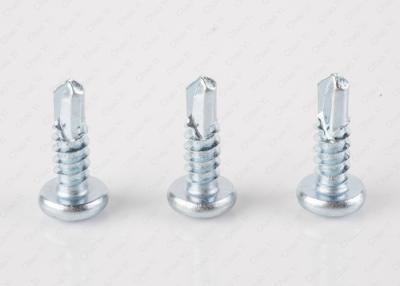 China Zinc Plated Self Drilling Self Tapping Metal Screws Pan Head 13mm Length for sale