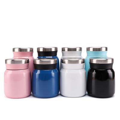 China 500ML Wide Mouth Insulated Food Jar Steel Lunch Box Thermos Kids School Food Flask 304 for sale
