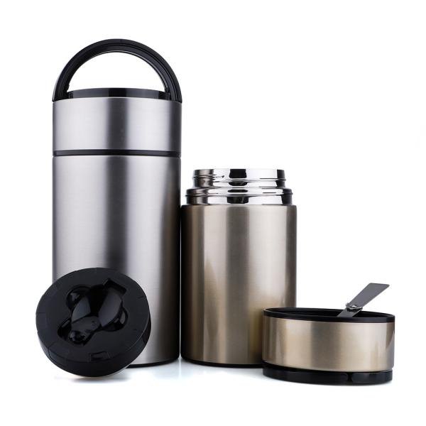 Quality 750ML 1200ML Thermal Vacuum Food Container Stainless Steel Insulation With Handle for sale